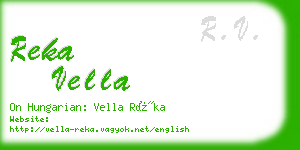 reka vella business card